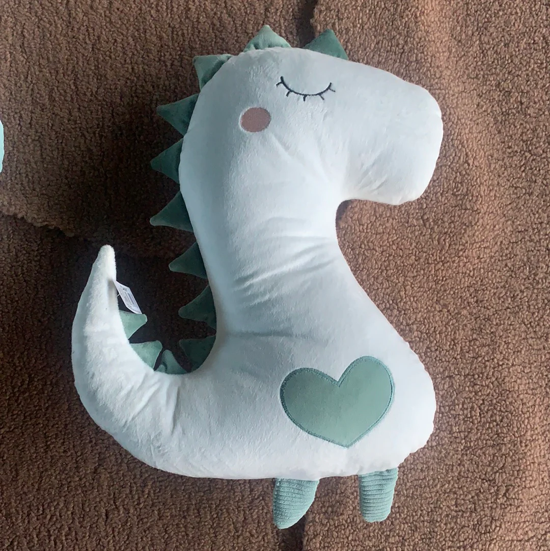 CUSCINO DINOSAURO - GRIGIO E BIANCO - Woodlume