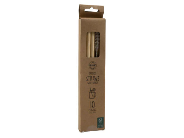 CANNUCCE RIUTILIZZABILI IN BAMBOO - 10 PZ - Woodlume