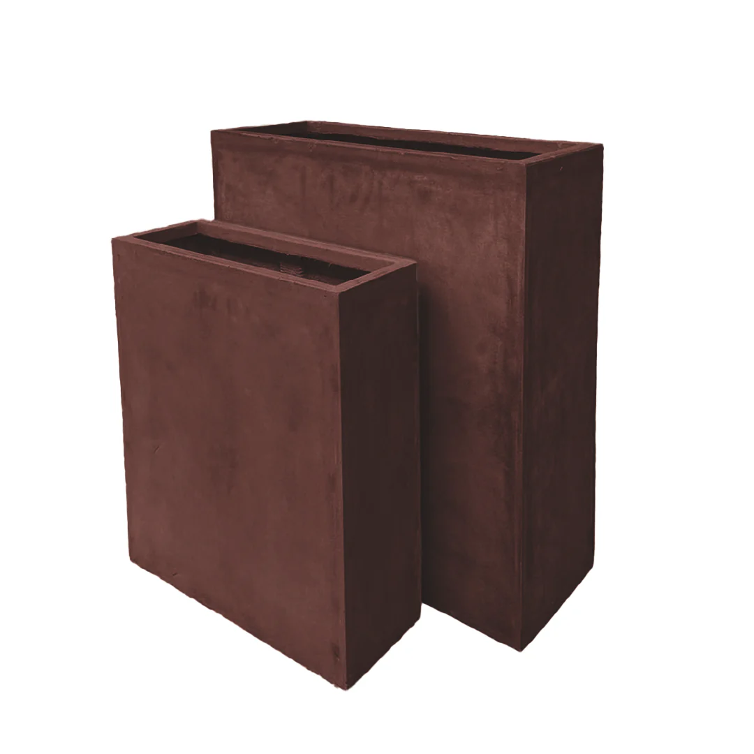 FIORIERA RETTANGOLARE ALTA CORTEN - 2 MISURE - Woodlume