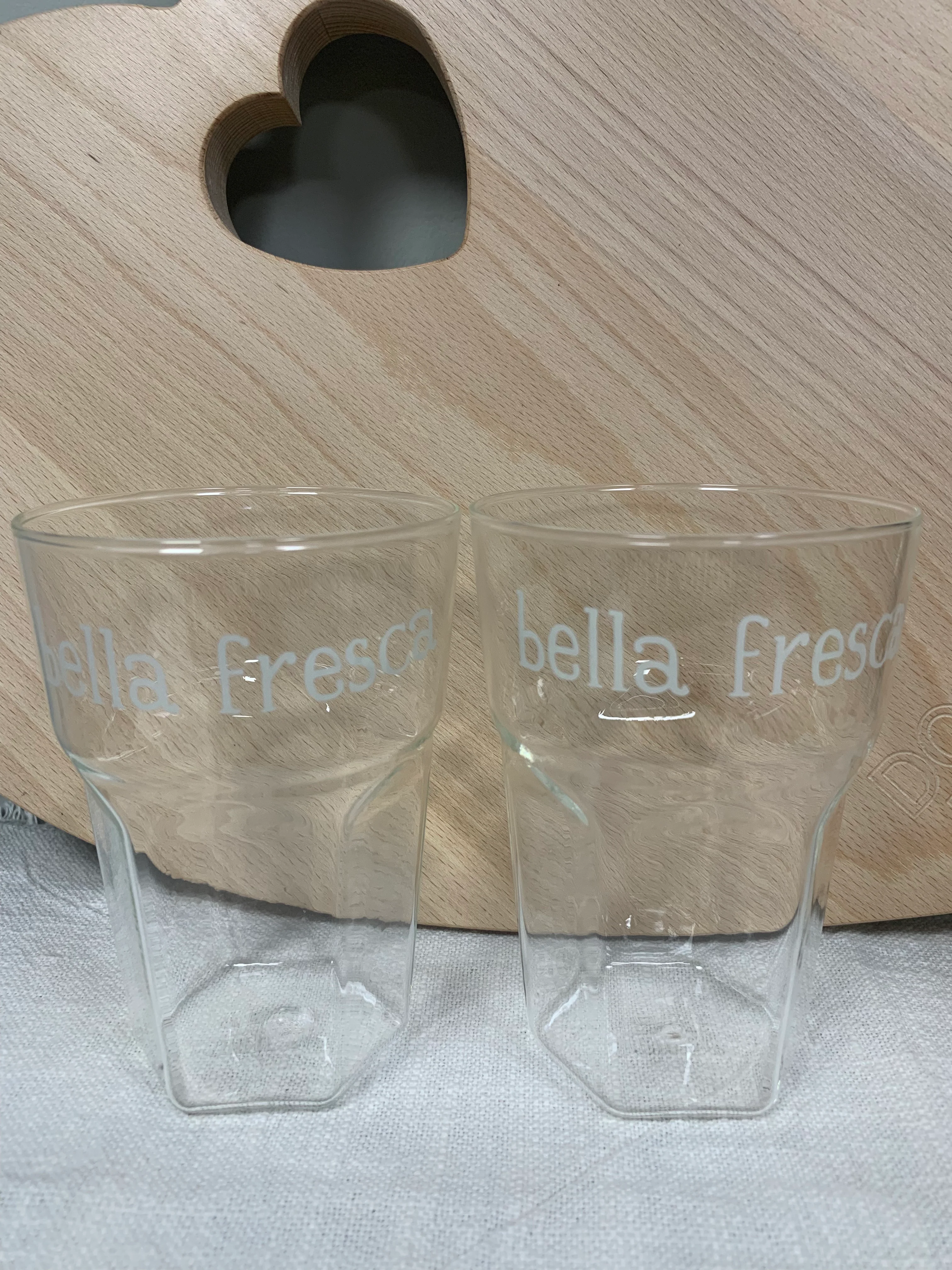 SET 2 BICCHIERI IN VETRO - BELLA FRESCA - Woodlume