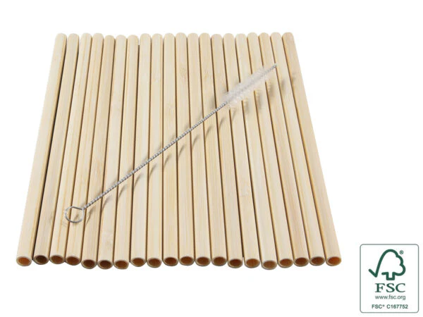 CANNUCCE RIUTILIZZABILI IN BAMBOO - 20 PZ - Woodlume