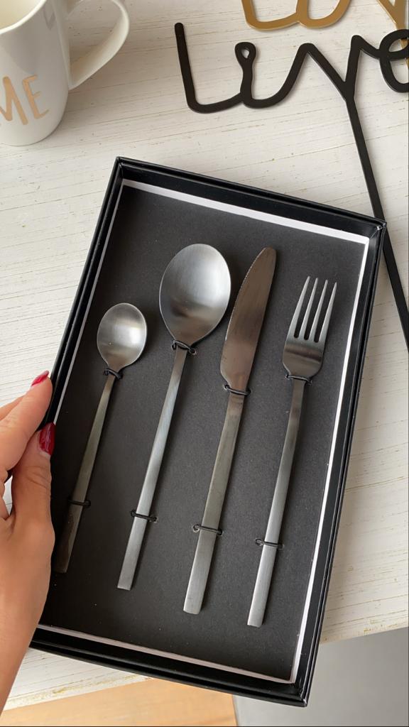 SET POSATE - NERO OPACO - Woodlume