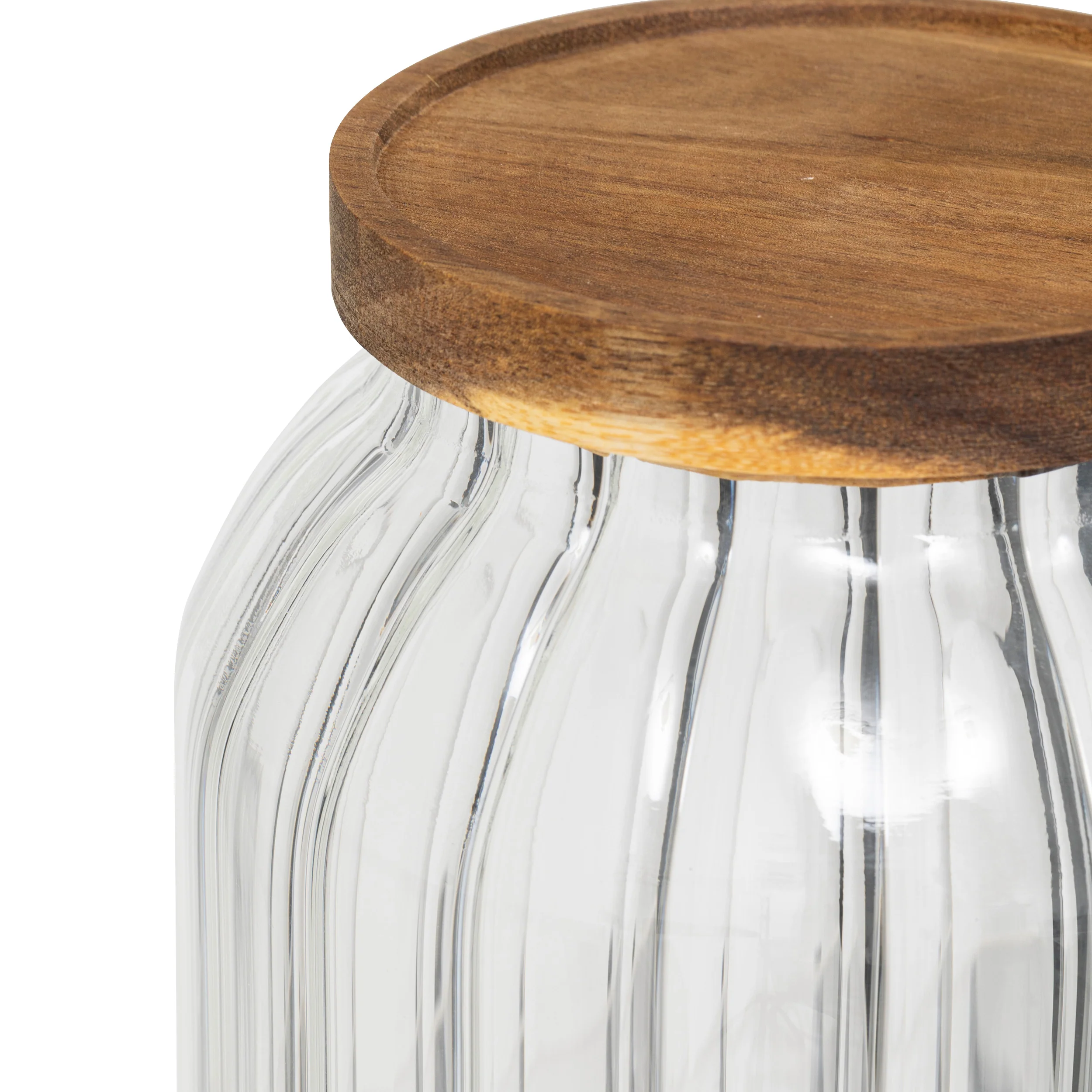 VASO IN VETRO RIGATO 3 LT - Woodlume