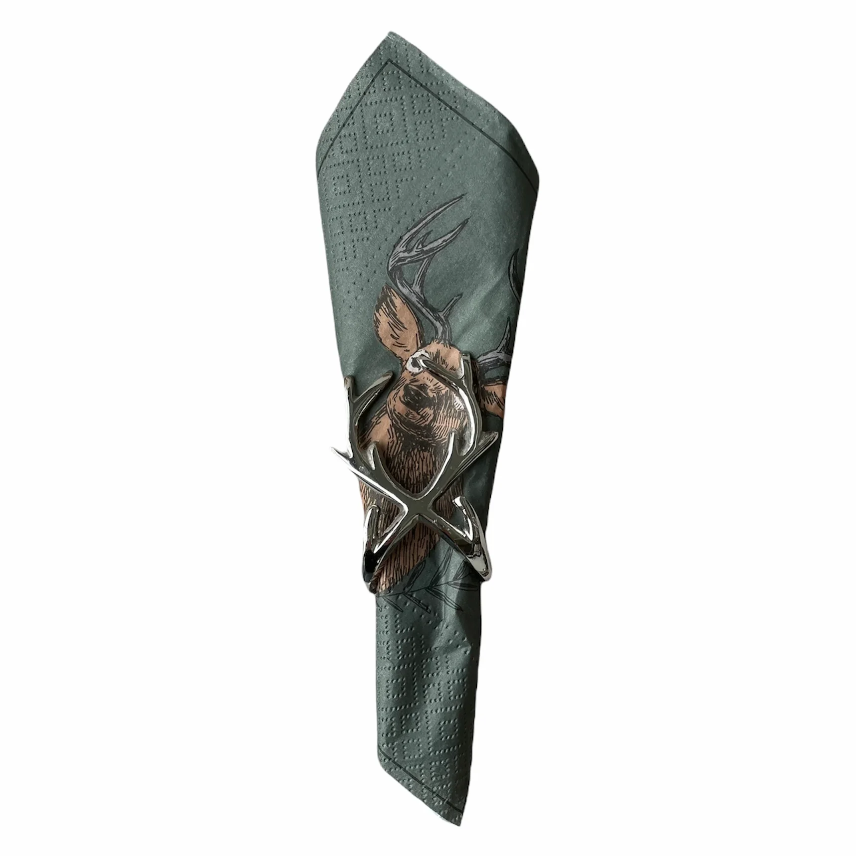 PORTA TOVAGLIOLO ALCE - ARGENTO - Woodlume