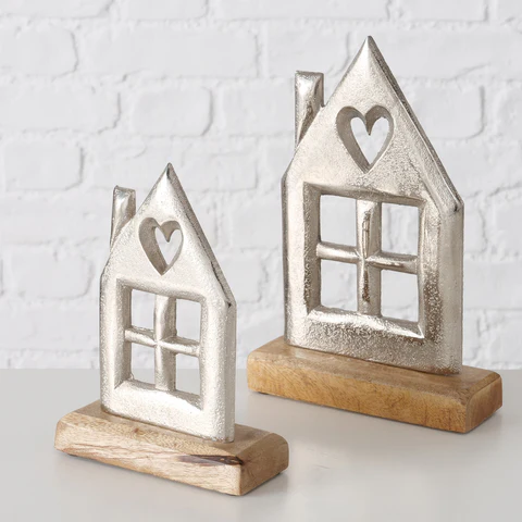 SET 2 CASETTE DECORATIVE - ARGENTO - Woodlume