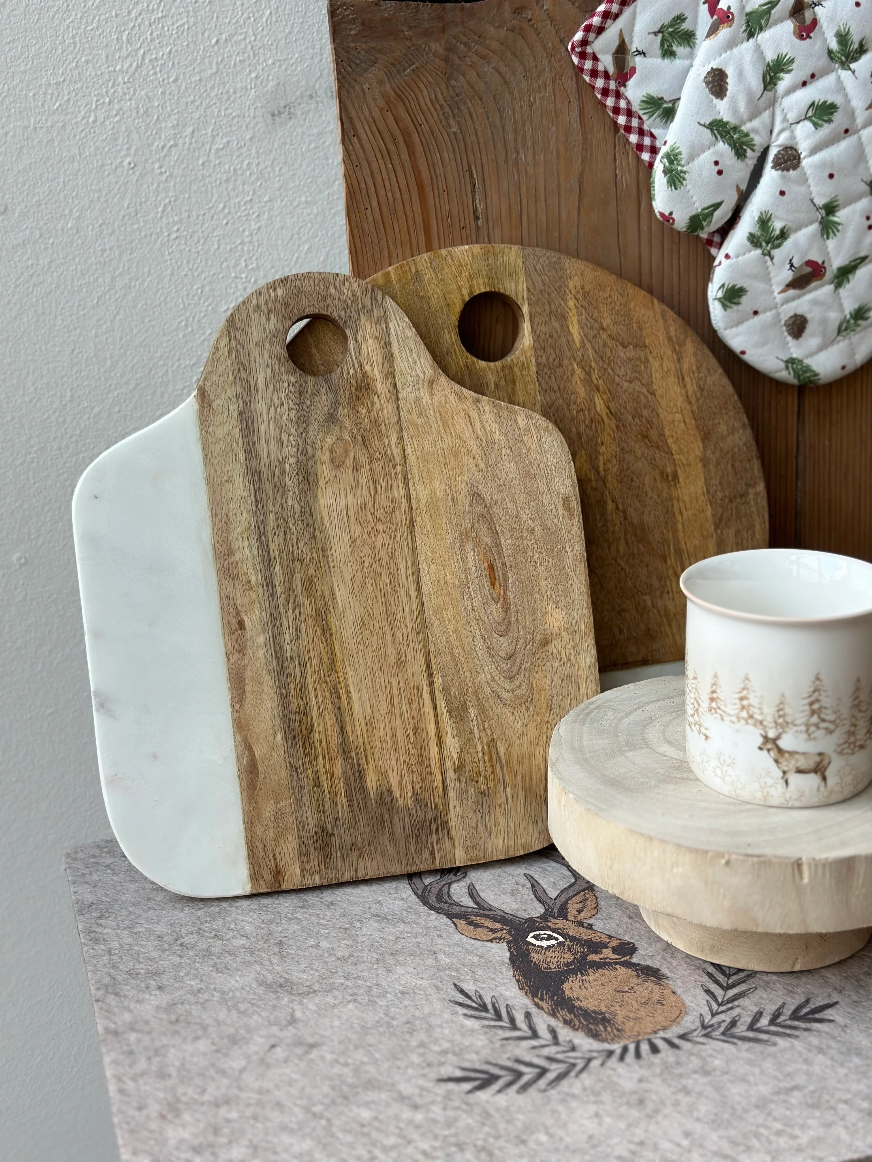 TAGLIERE LEGNO E MARMO - QUADRO - Woodlume