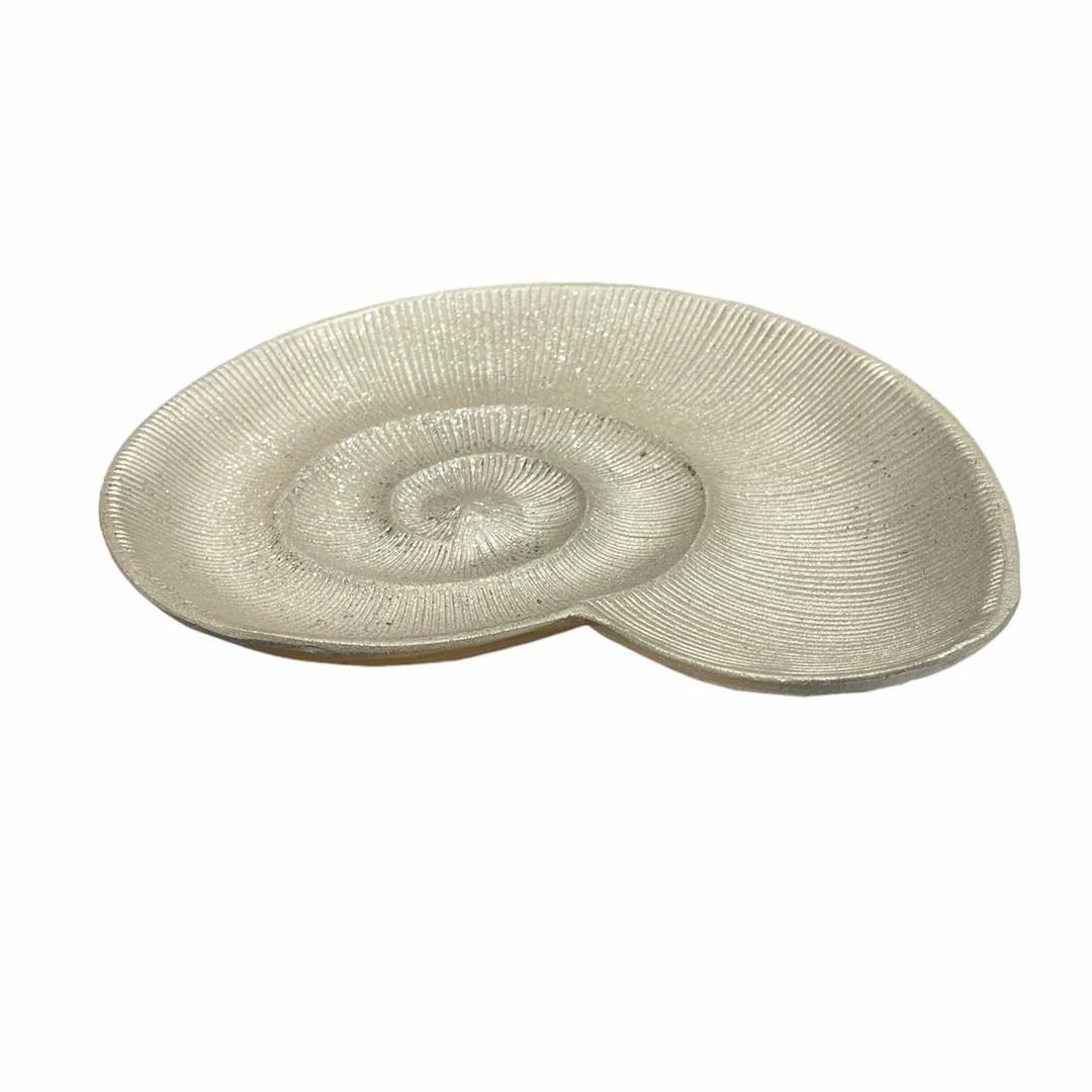 PIATTO DECORATIVO CONCHIGLIA SILVER - Woodlume