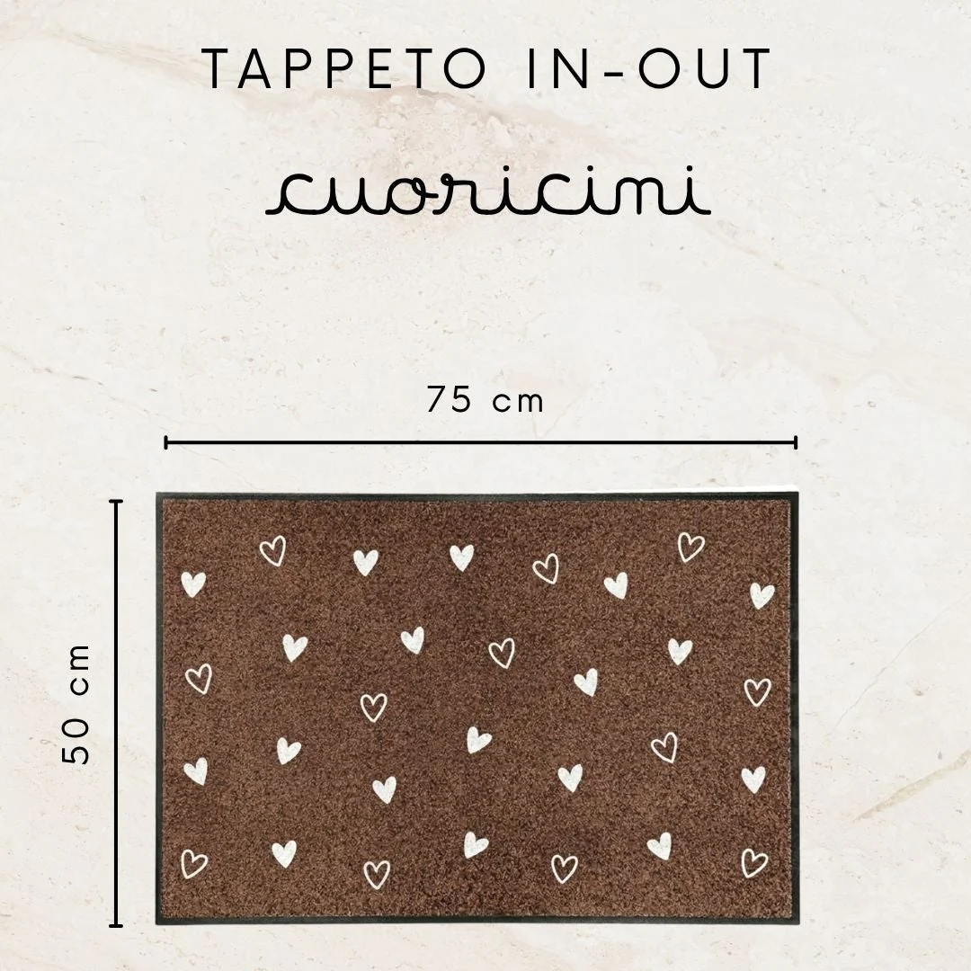 TAPPETO IN-OUT CUORICINI WOODLUME - Woodlume