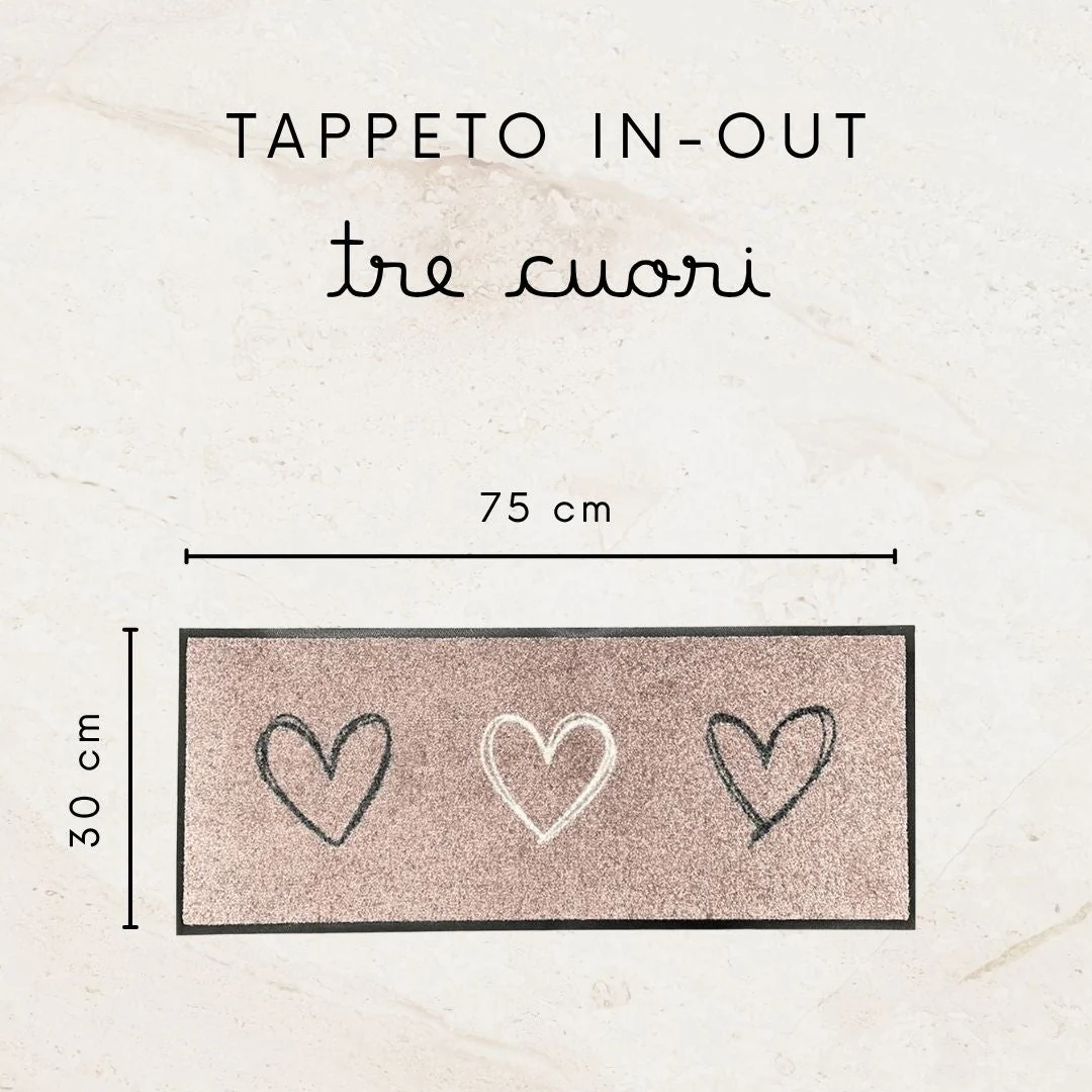 TAPPETO IN-OUT TRE CUORI WOODLUME - Woodlume