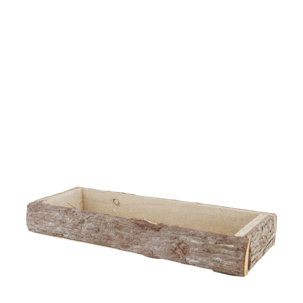 VASSOIO RETTANGOLARE IN LEGNO GREZZO - Woodlume