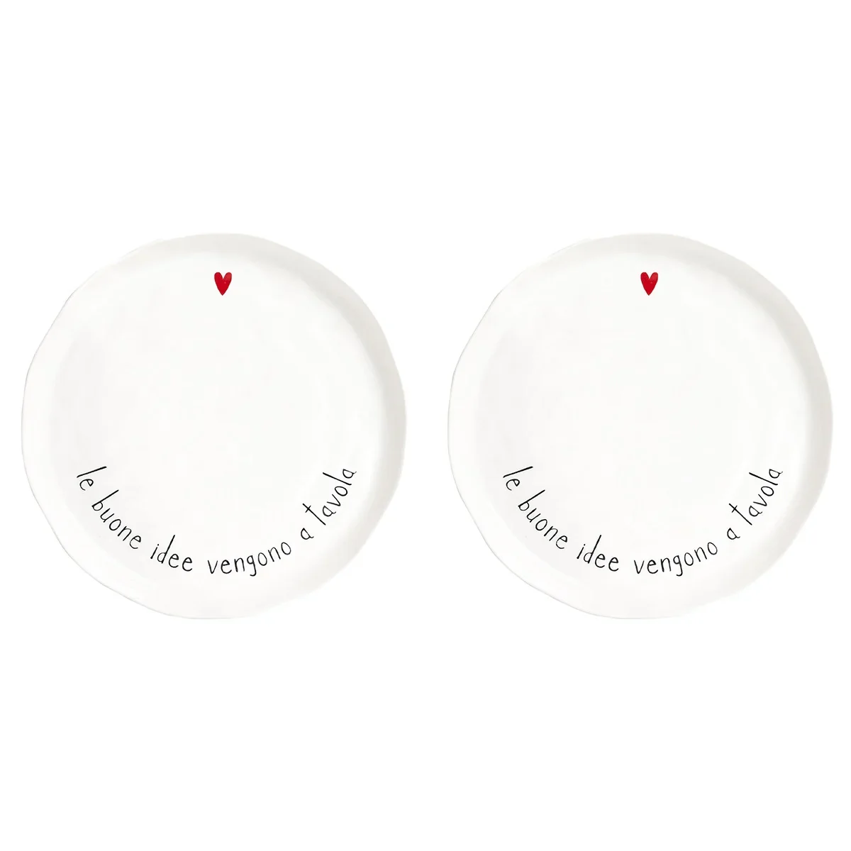 SET 2 PIATTI PIANI LE BUONE IDEE VENGONO A TAVOLA - Woodlume