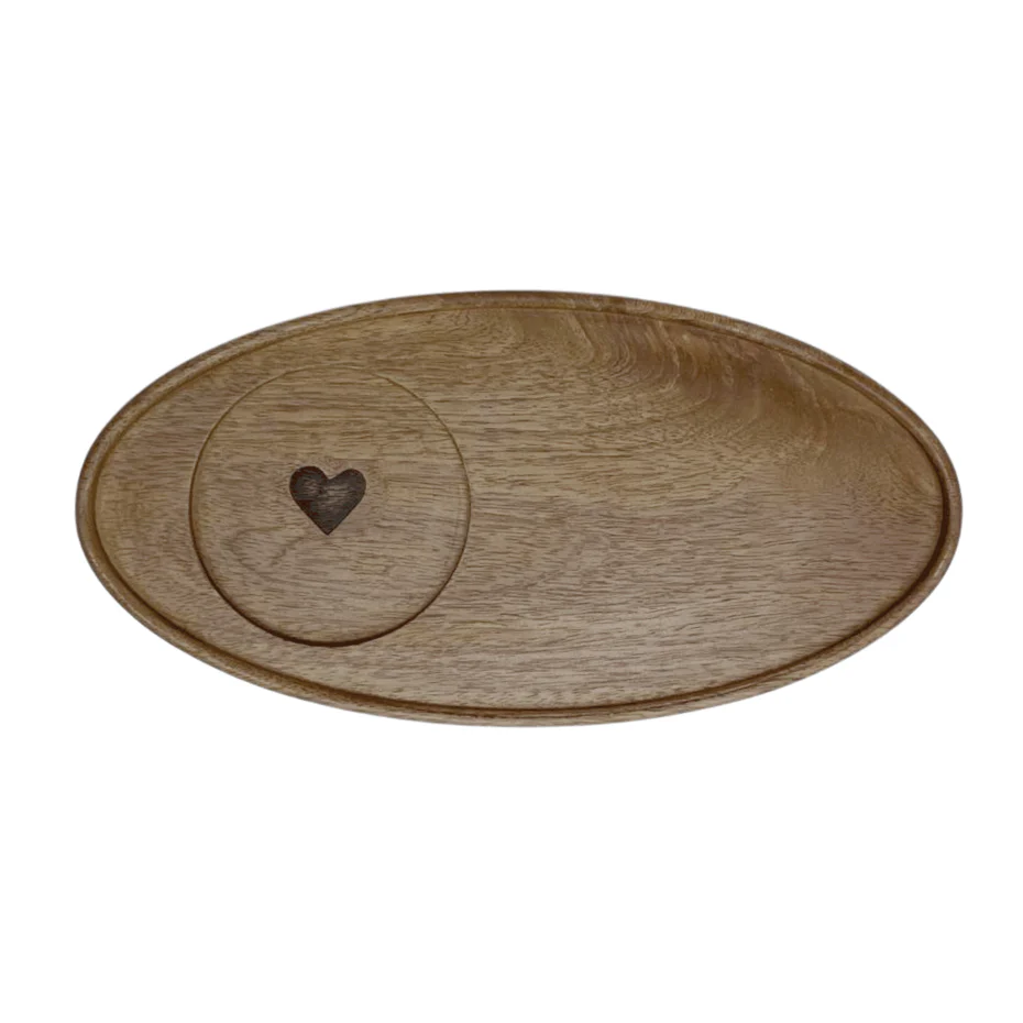 VASSOIO OVALE PER TAZZA WOODLUME - Woodlume