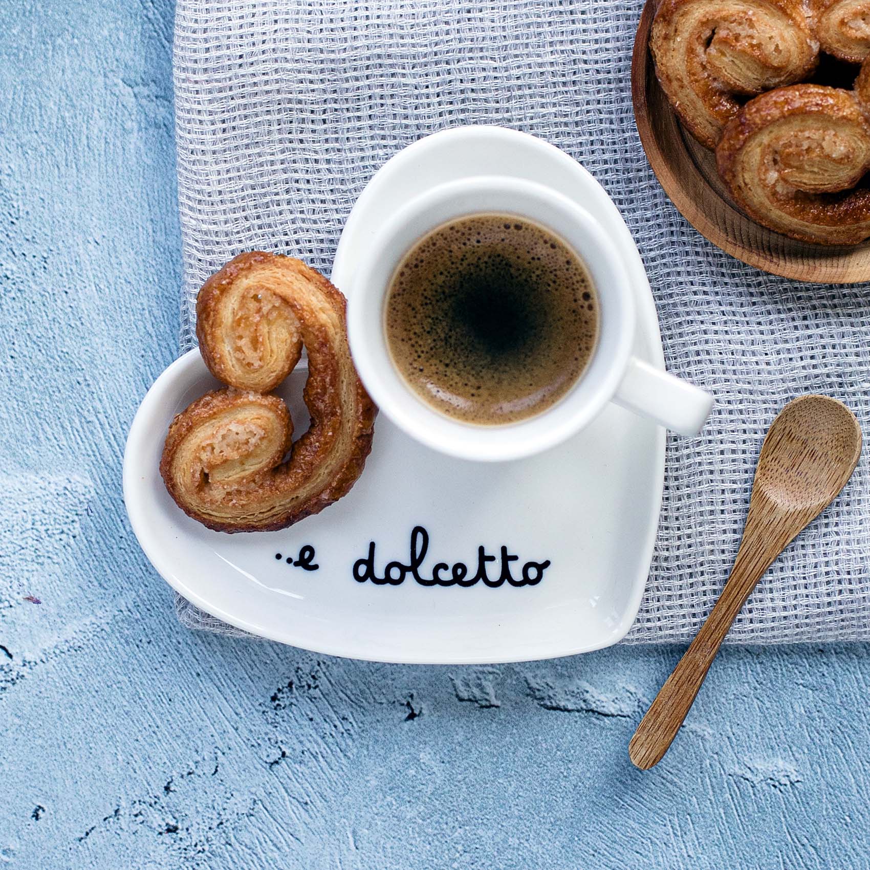 SET 2 PIATTI CUORE ESPRESSO E DOLCETTO - Woodlume