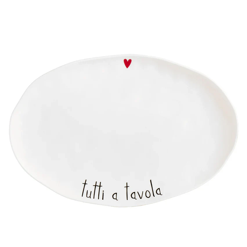 PIATTO DA PORTATA OVALE - TUTTI A TAVOLA - Woodlume