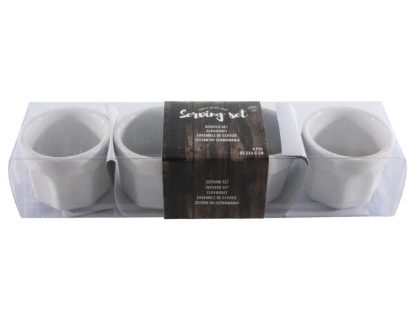 SET 4 CIOTOLINE PER SALSA IN CERAMICA - Woodlume