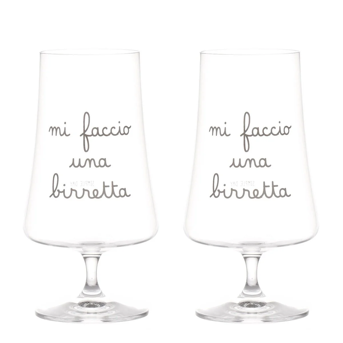 SET 2 CALICI MI FACCIO UNA BIRRETTA - Woodlume