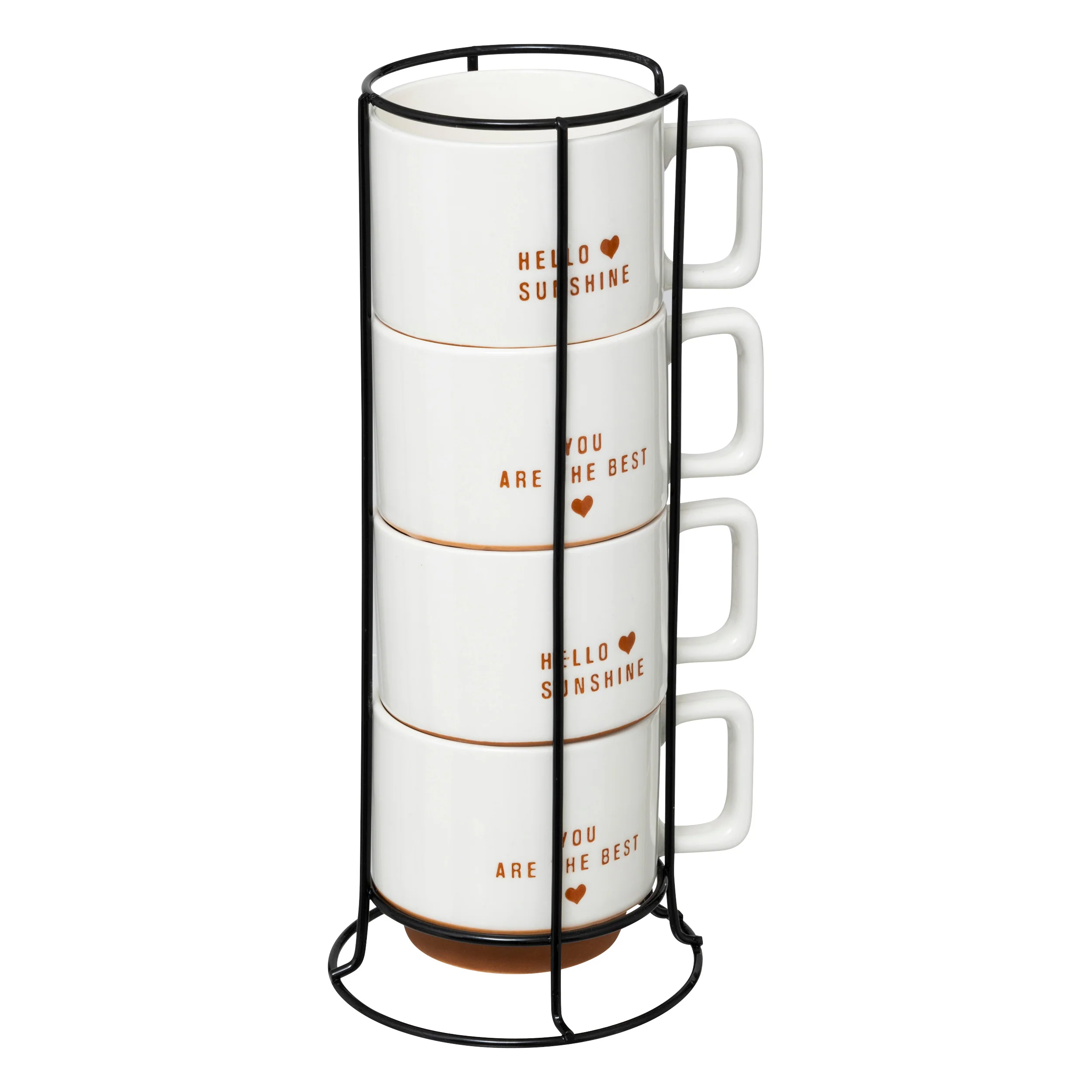 SET 4 TAZZE BICOLOR IMPILABILI - Woodlume