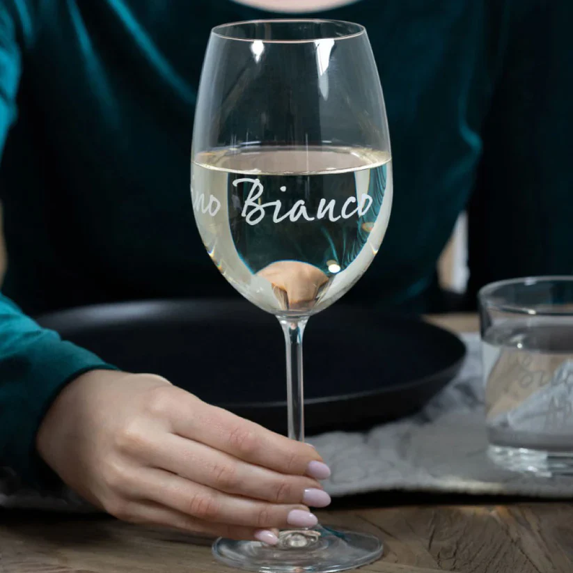 SET 2 CALICI - VINO BIANCO - Woodlume