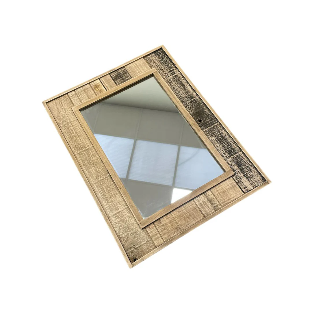 SPECCHIO CON CORNICE IN LEGNO - Woodlume
