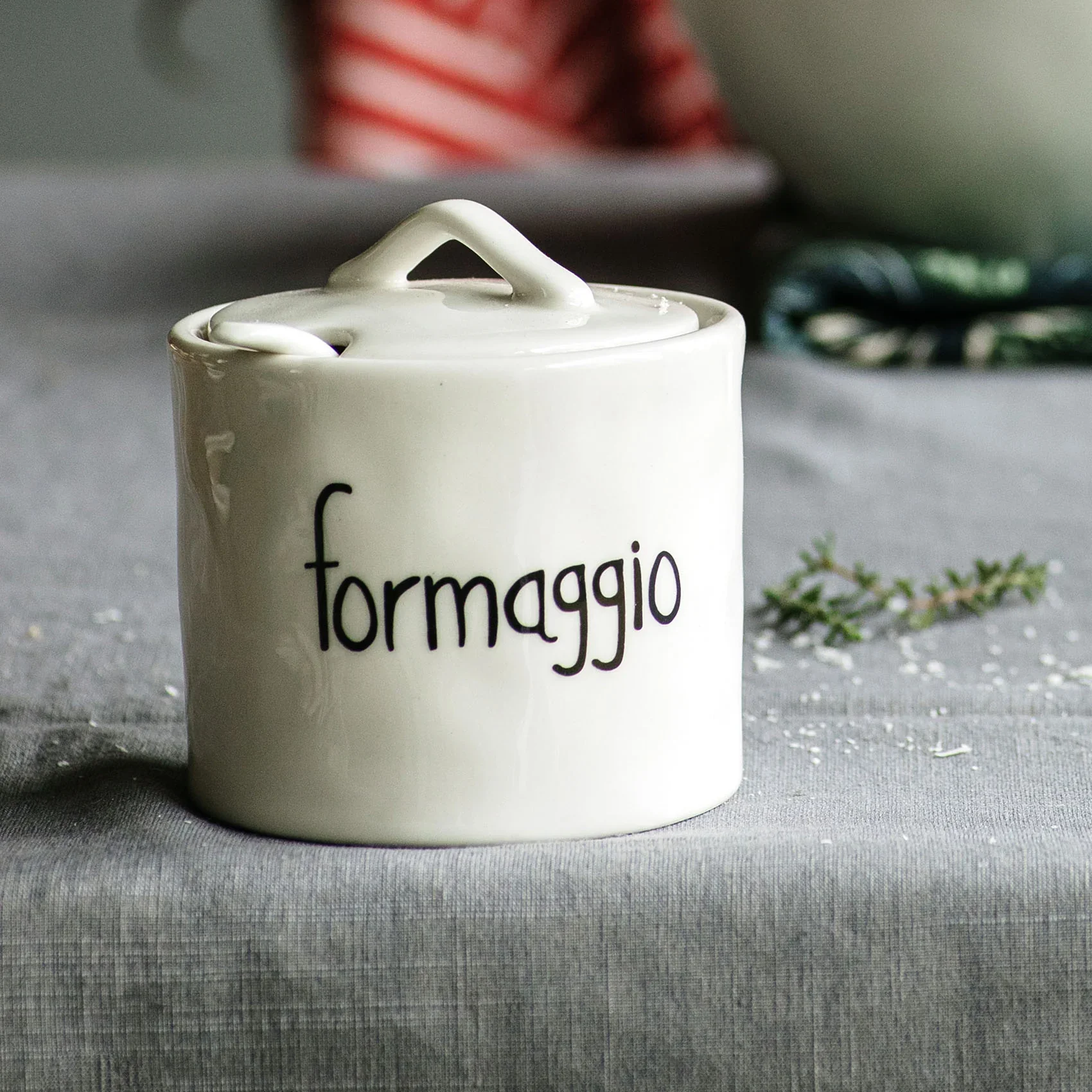 FORMAGGIERA IN CERAMICA FORMAGGIO - Woodlume