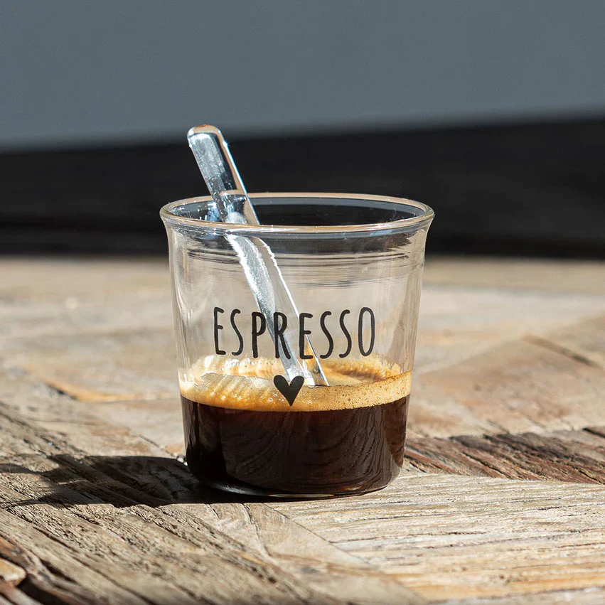 SET 4 BICCHIERINI ESPRESSO - NERO - Woodlume