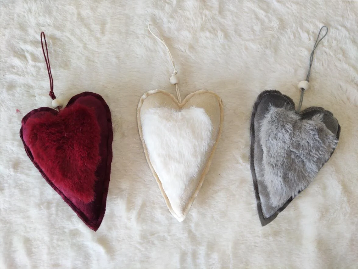 SET 3 CUORI FURRY - Woodlume