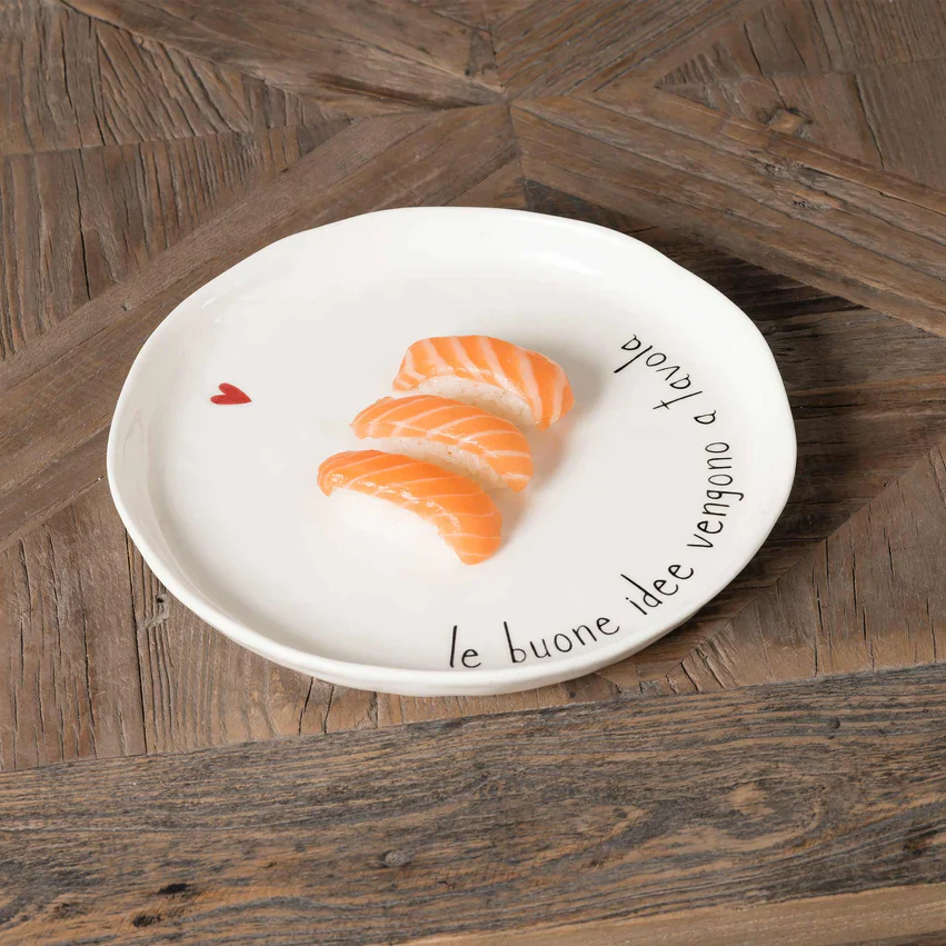 SET 2 PIATTI PIANI LE BUONE IDEE VENGONO A TAVOLA - Woodlume