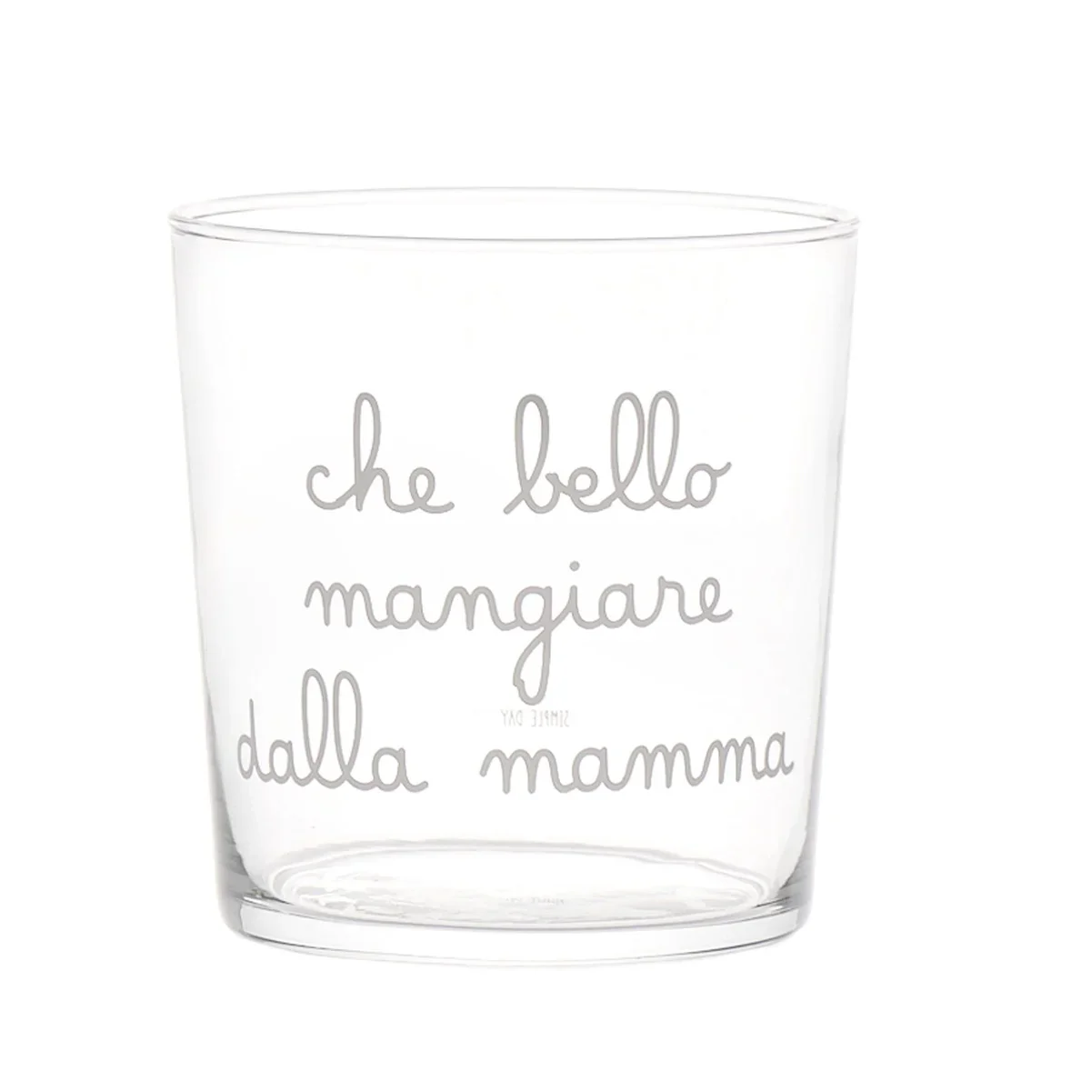 BICCHIERE CHE BELLO MANGIARE DALLA MAMMA - Woodlume