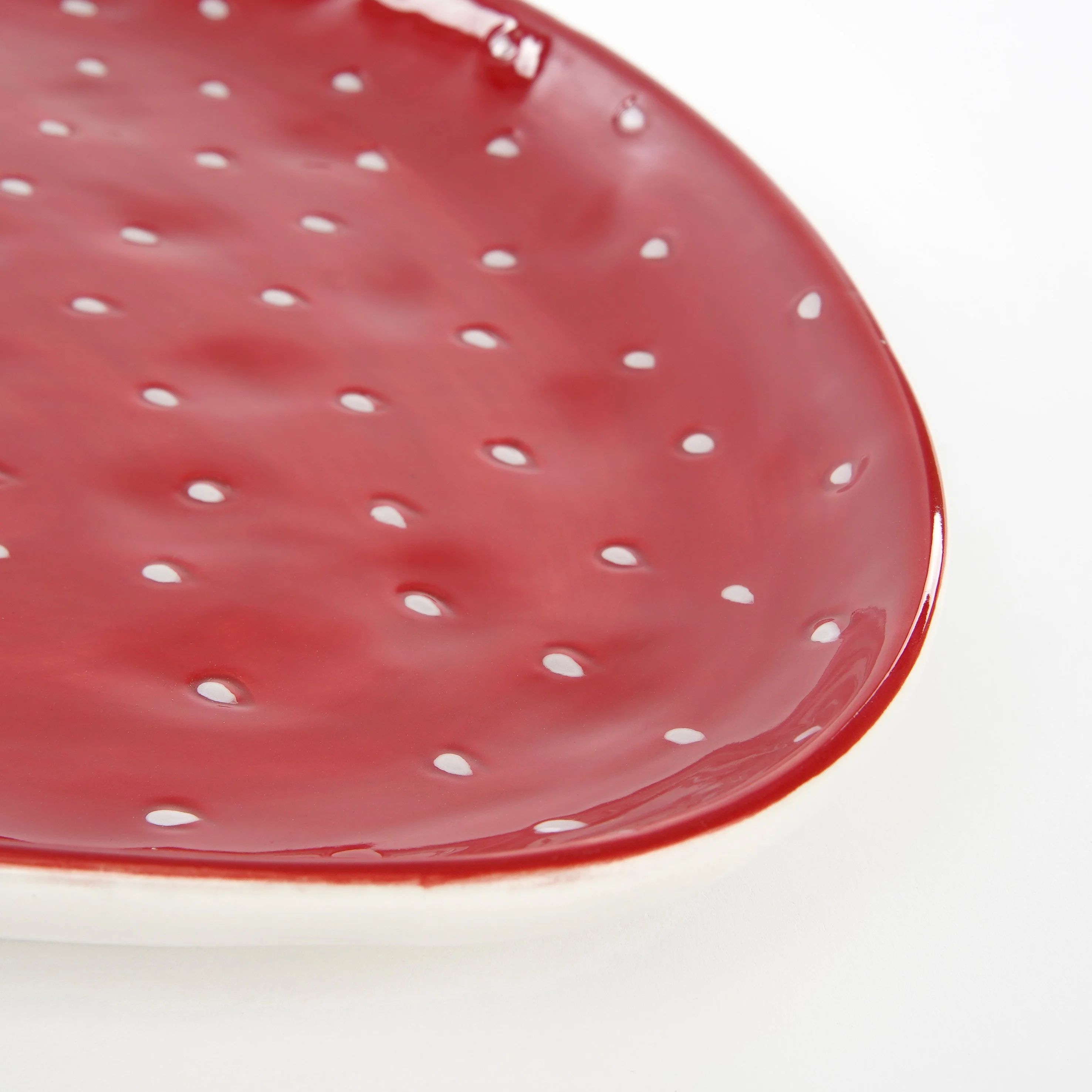 PIATTO FRUTTA FRAGOLA ROSSO - Woodlume