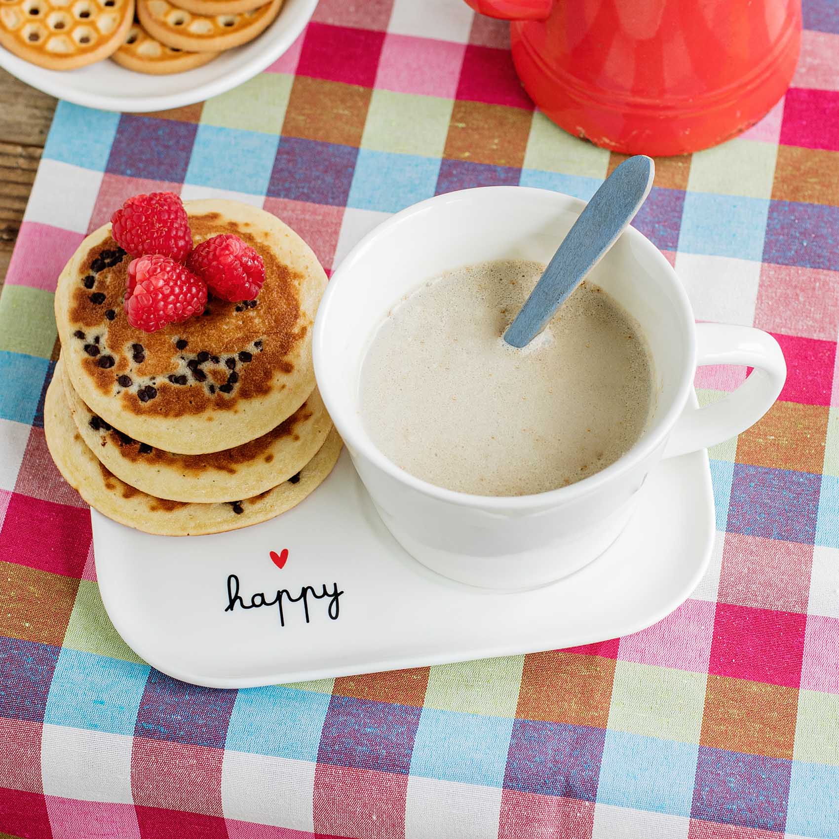 PIATTO PER TAZZA DA COLAZIONE HAPPY - Woodlume