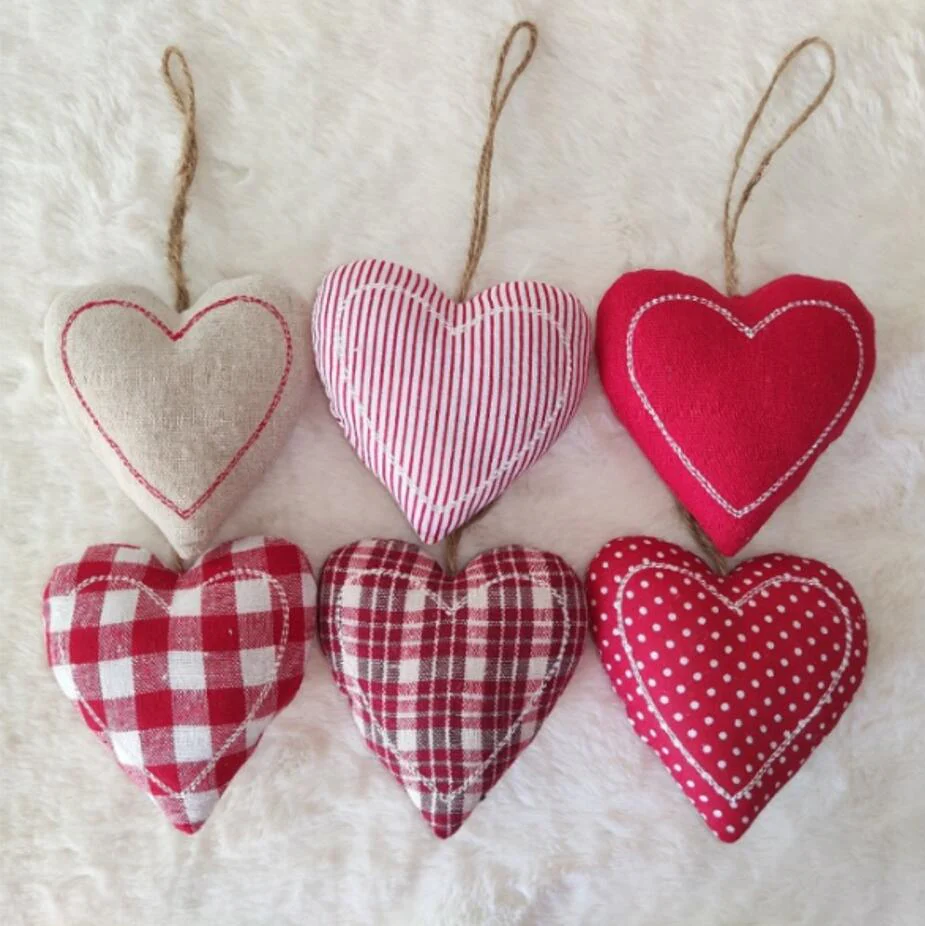 SET 6 CUORI ROSSO - FANTASIE ASSORTITE - Woodlume