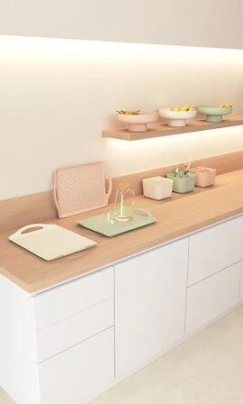 VASSOIO ANTISCIVOLO BEIGE - Woodlume