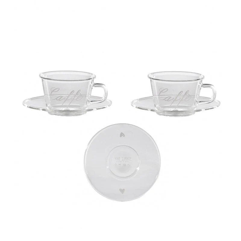 SET 2 TAZZA DA CAFFÈ - CUORICINO - Woodlume