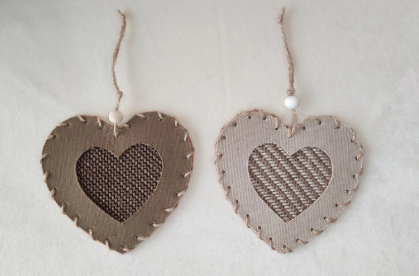 SET 2 CUORI SHABBY - Woodlume