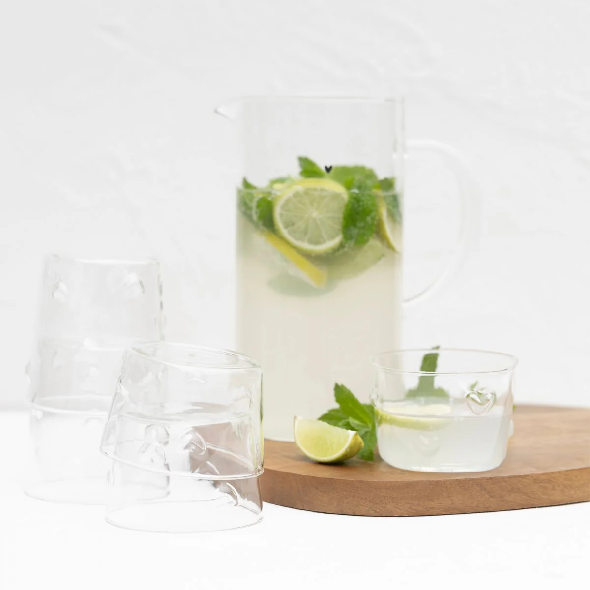 CARAFFA IN VETRO CUORICINO - GRANDE - Woodlume