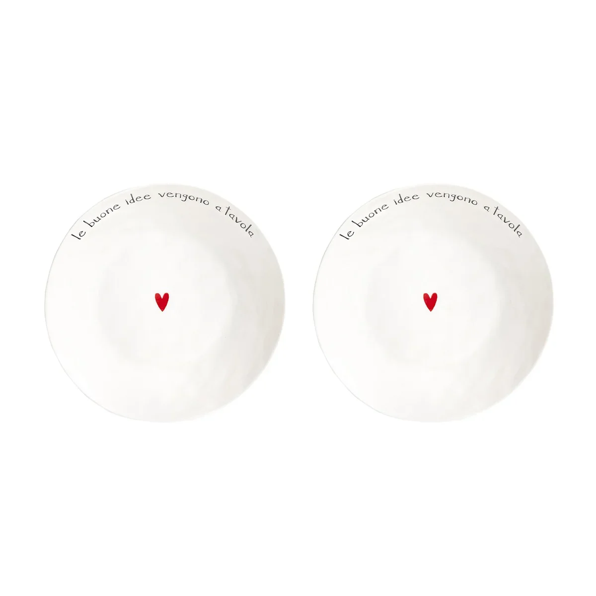 SET 2 PIATTI FONDI LE BUONE IDEE VENGONO A TAVOLA - Woodlume