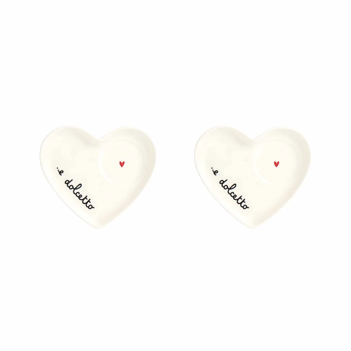 SET 2 PIATTI CUORE ESPRESSO E DOLCETTO - Woodlume