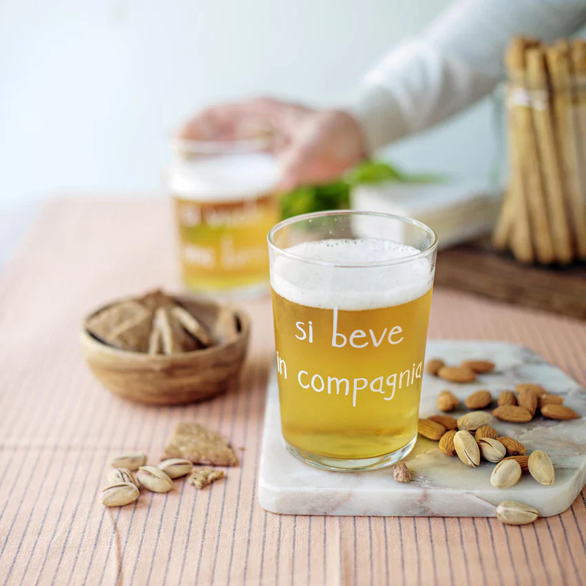 BICCHIERE SI BEVE IN COMPAGNIA - Woodlume