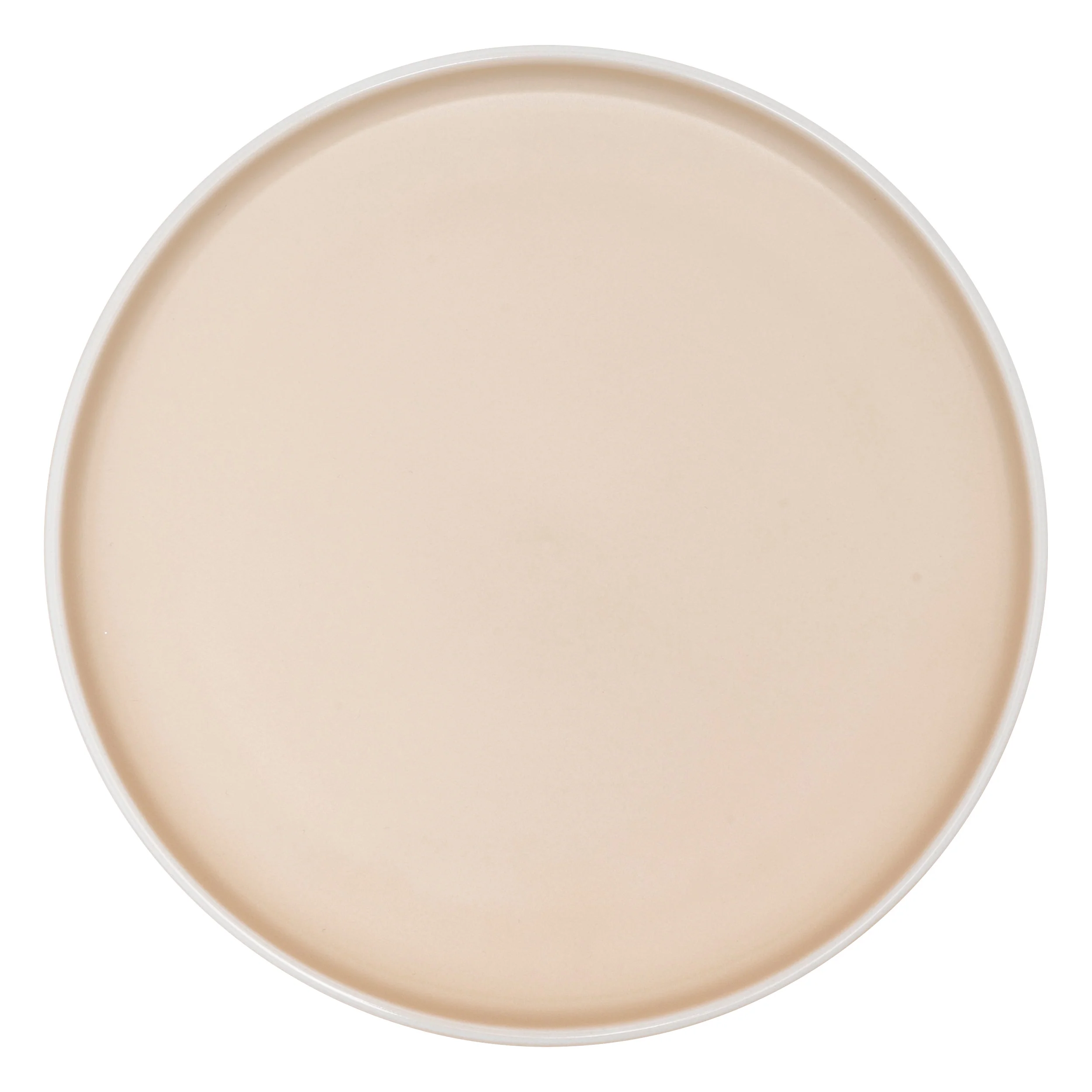PIATTO PIANO CON BORDO ALTO - CREMA - Woodlume