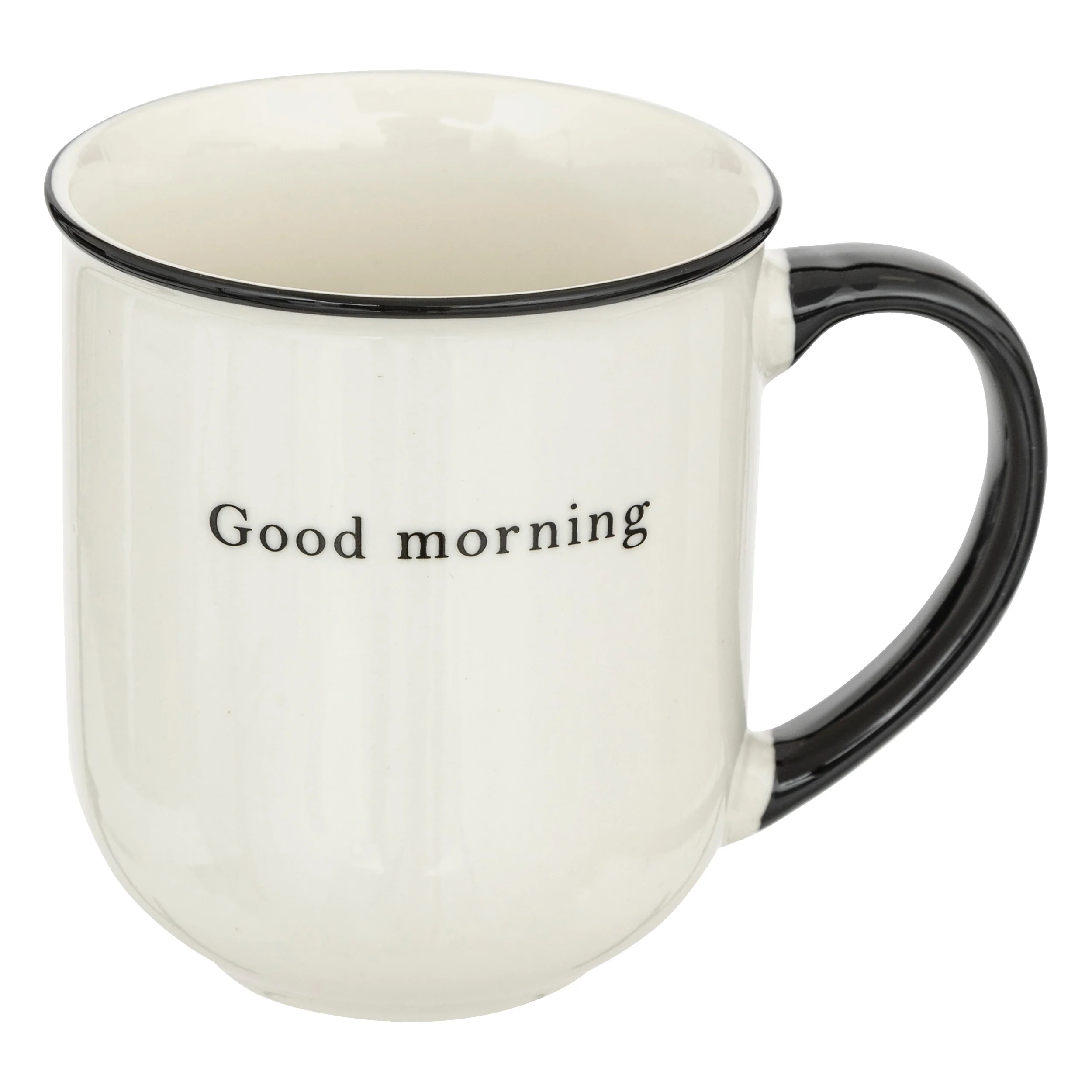 TAZZA GOOD MORNING MANICO NERO - Woodlume