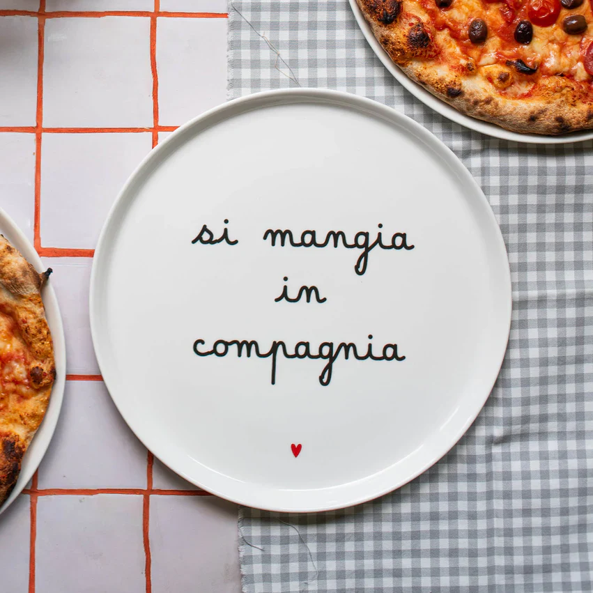 PIATTO PIZZA - SI MANGIA IN COMPAGNIA - Woodlume