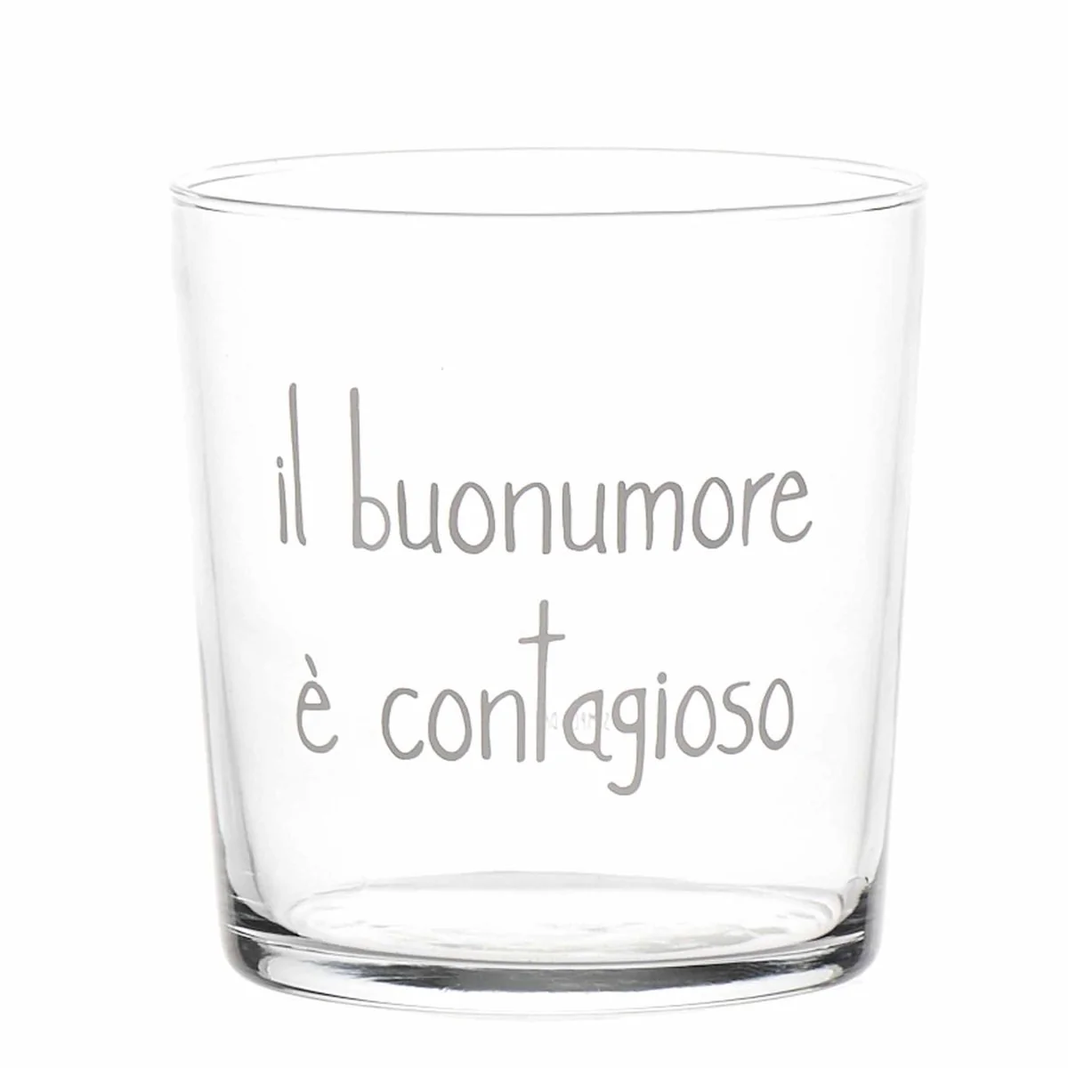 BICCHIERE IL BUON UMORE È CONTAGIOSO - Woodlume
