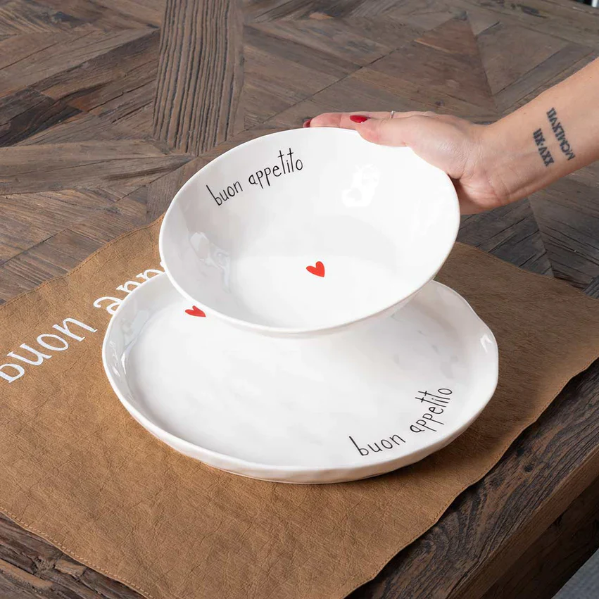 SET 2 PIATTI FONDI BUON APPETITO - Woodlume