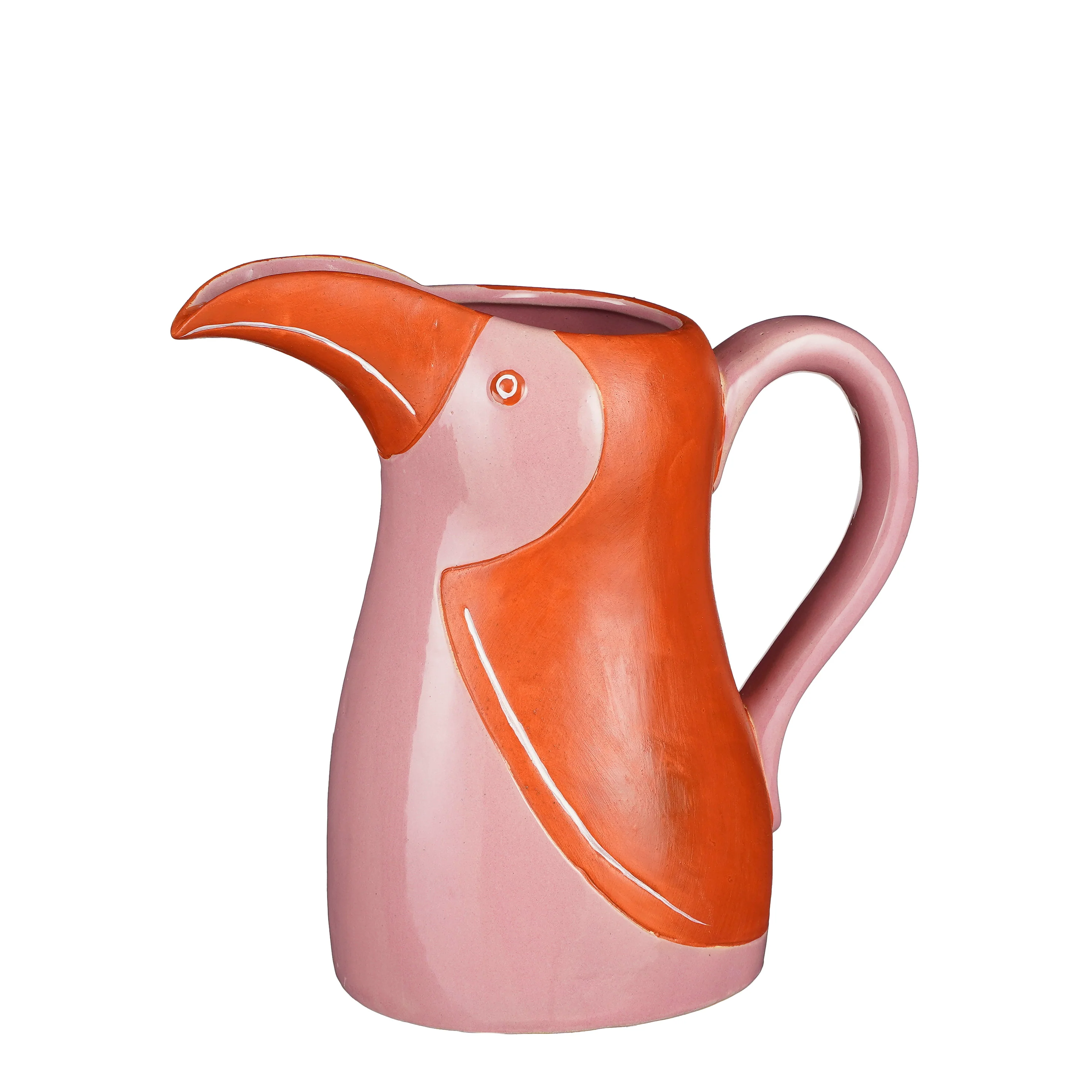 VASO TUCANO - ARANCIONE E ROSA - Woodlume