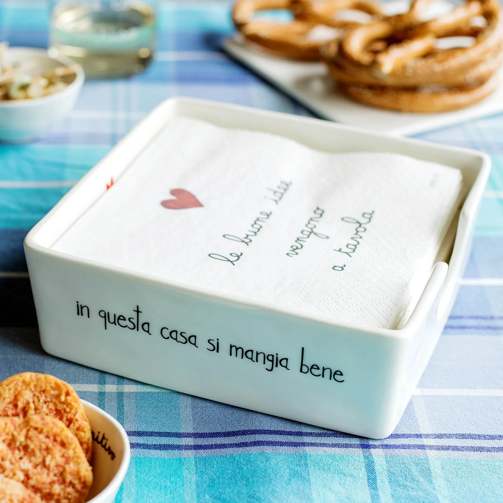 PORTATOVAGLIOLI IN QUESTA CASA SI MANGIA BENE - Woodlume