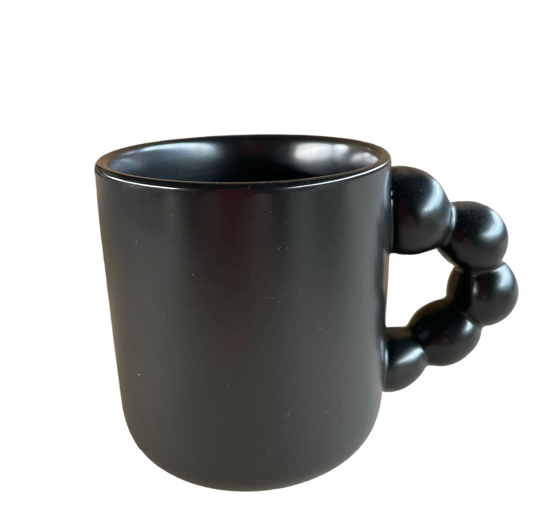 TAZZA MANICO PERLE - NERA - Woodlume