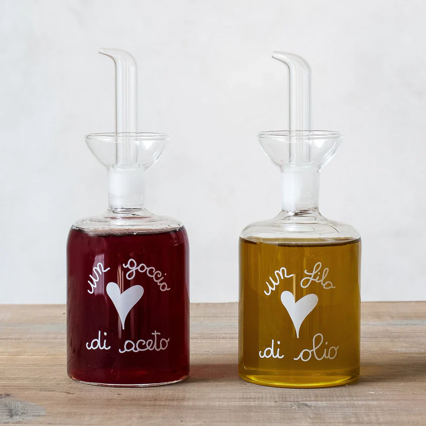 SET OLIO E ACETO - FILO DI OLIO E GOCCIO DI ACETO - Woodlume