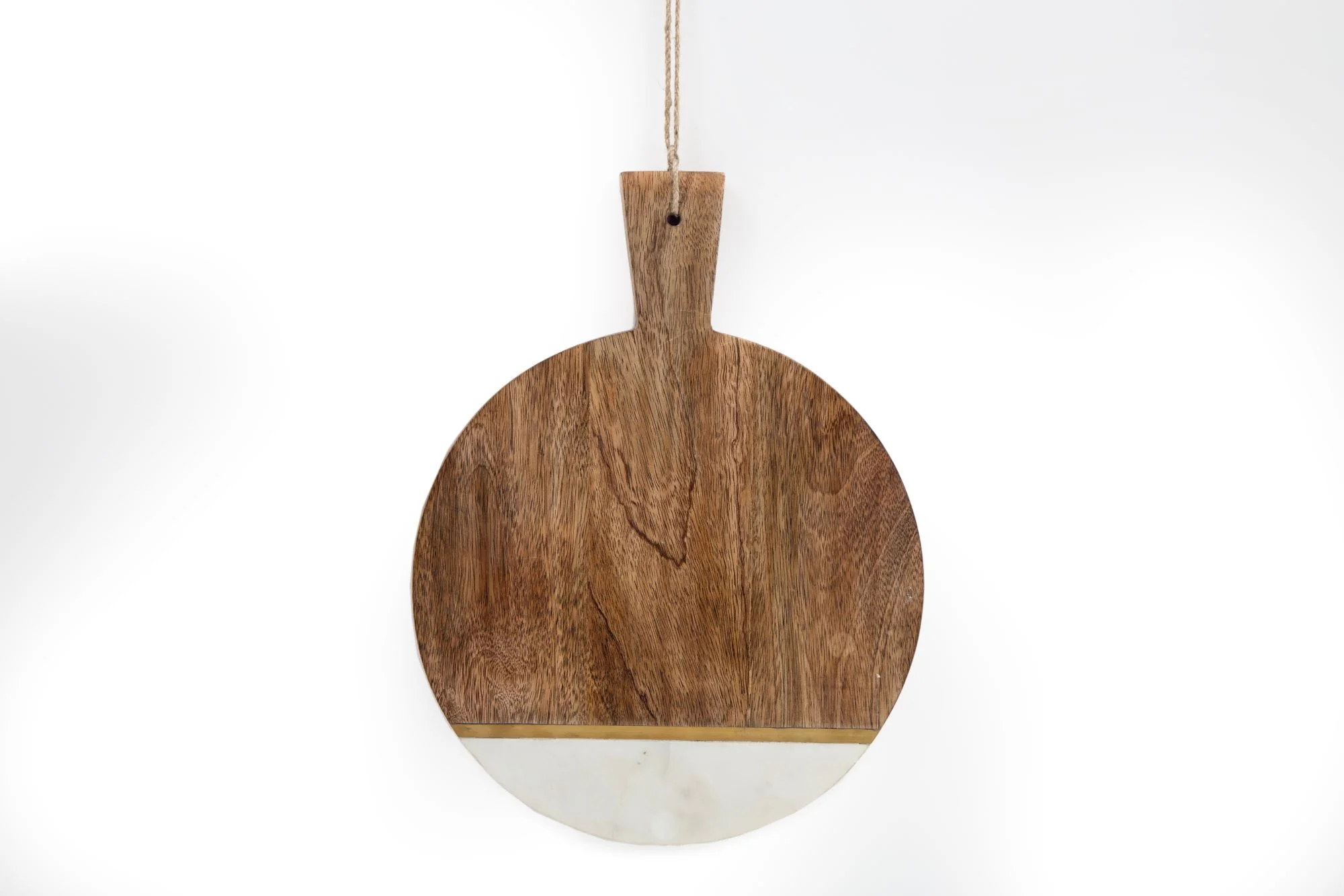 TAGLIERE ROTONDO IN MARMO E LEGNO - Woodlume