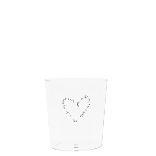 BICCHIERE YOU MAKE MY HEART SMILE - Woodlume