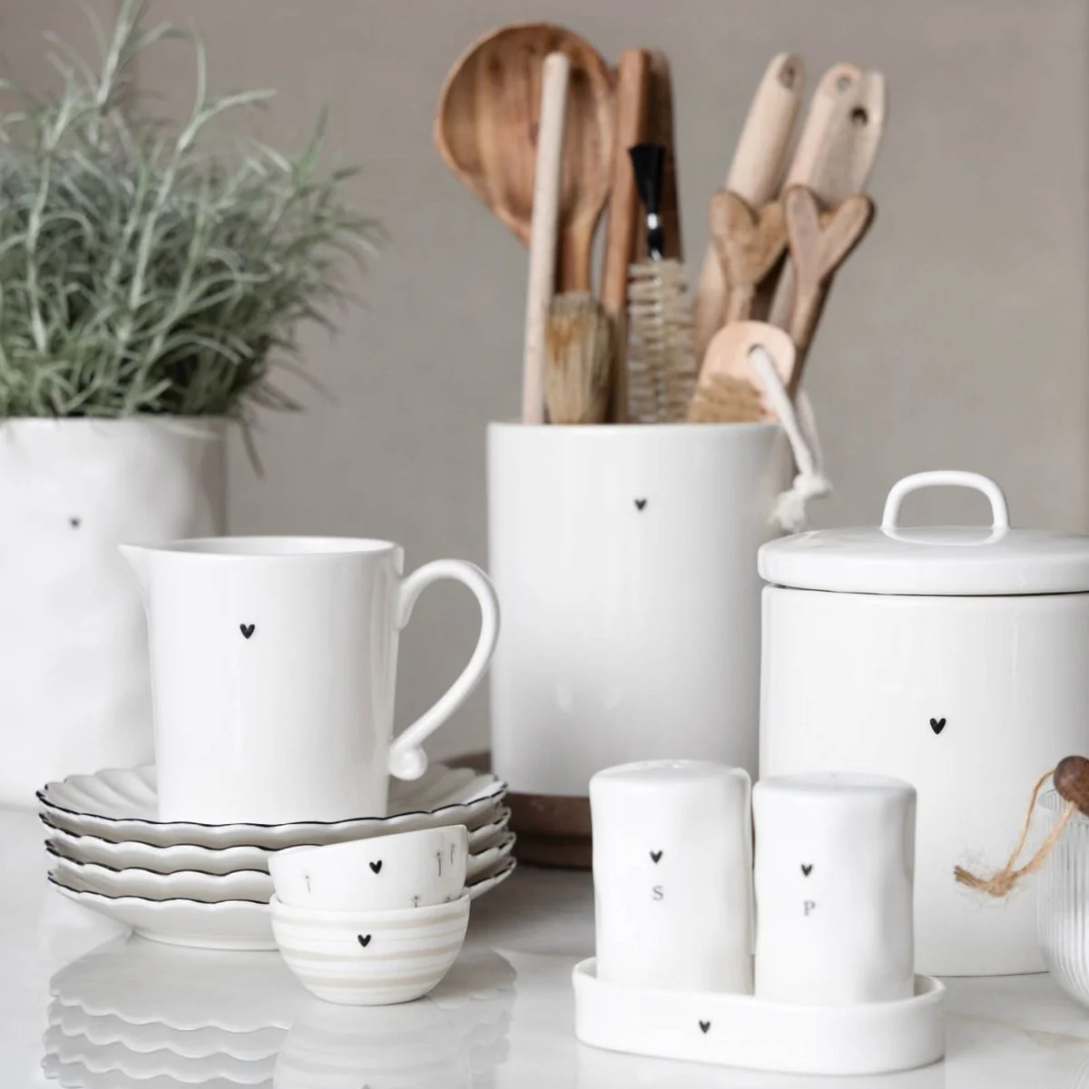 SET SALE E PEPE IRREGOLARE CUORICINO - Woodlume